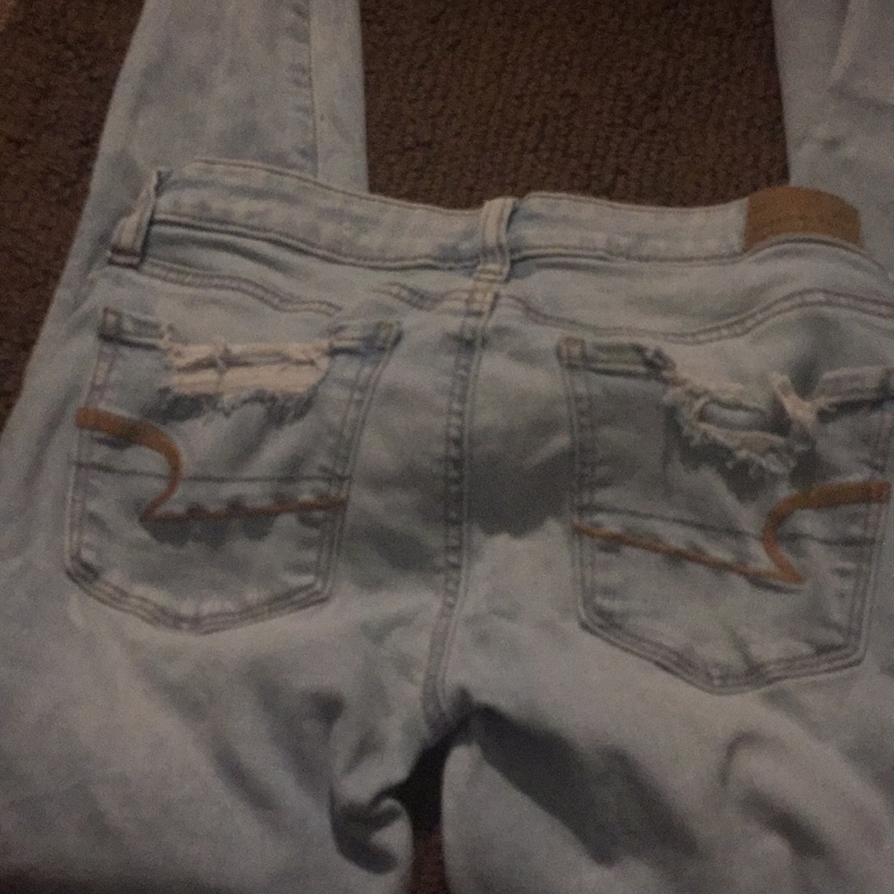 American eagle ripped jeans size 0 short